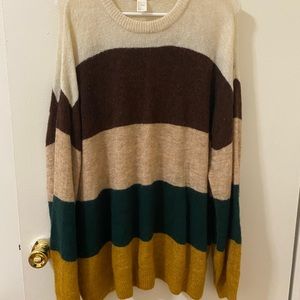 H&M Colorblock Stripe Sweater
